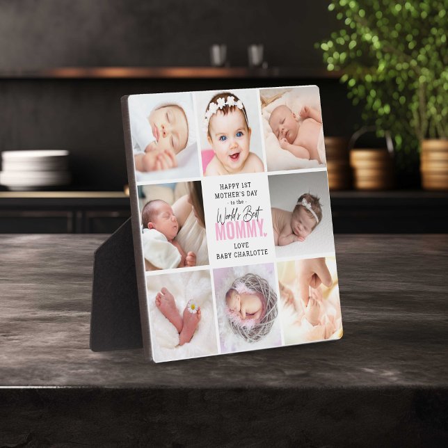 'Worlds Best Mommy' 1st Mother's Day Keepsake Plaque (Creator Uploaded)