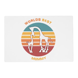 Worlds Best Mommy, Giraffes Placemat