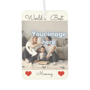 World's best Mommy photo text template Air Freshener