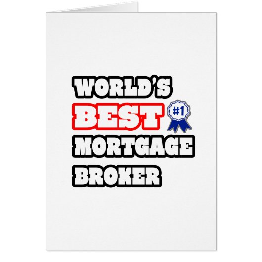 World's Best Mortgage Broker Cards (Front)