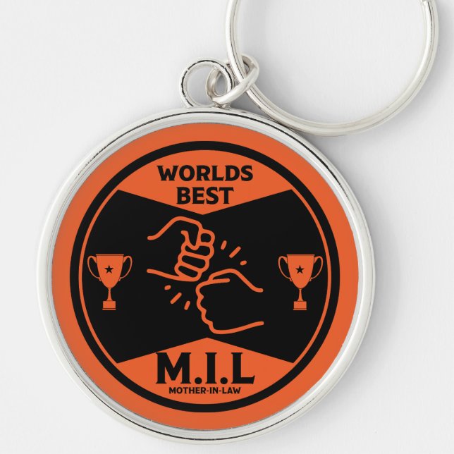 Worlds Best Mother-In-Law Keychain (Front)