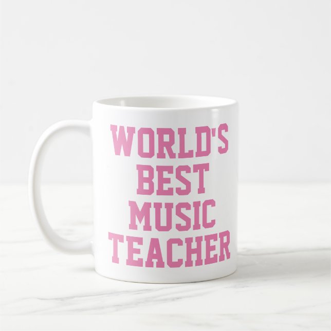 World's Best Music Teacher Gift Mug (Left)