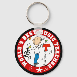 World's Best Music Teacher Keychain