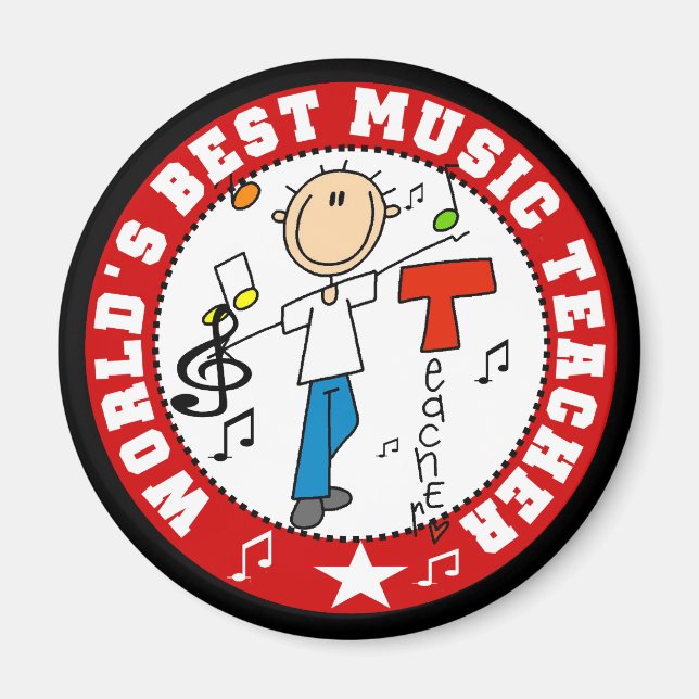 World's Best Music Teacher Magnet (Front)