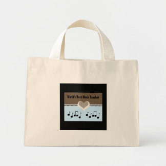 World's Best Music Teacher Mini Tote Bag