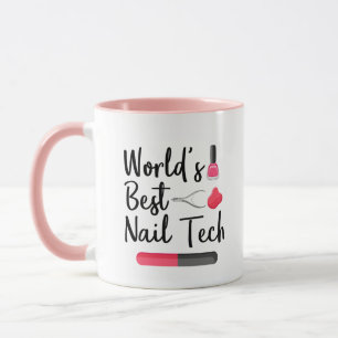 World's best nail tech mug