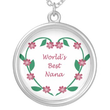World's Best Nana Necklace by pmcustomgifts at Zazzle