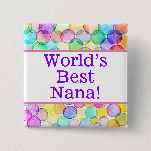 World's best nana pin (Front)