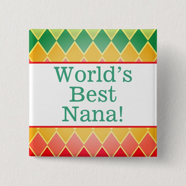 World's best nana pin (Front)