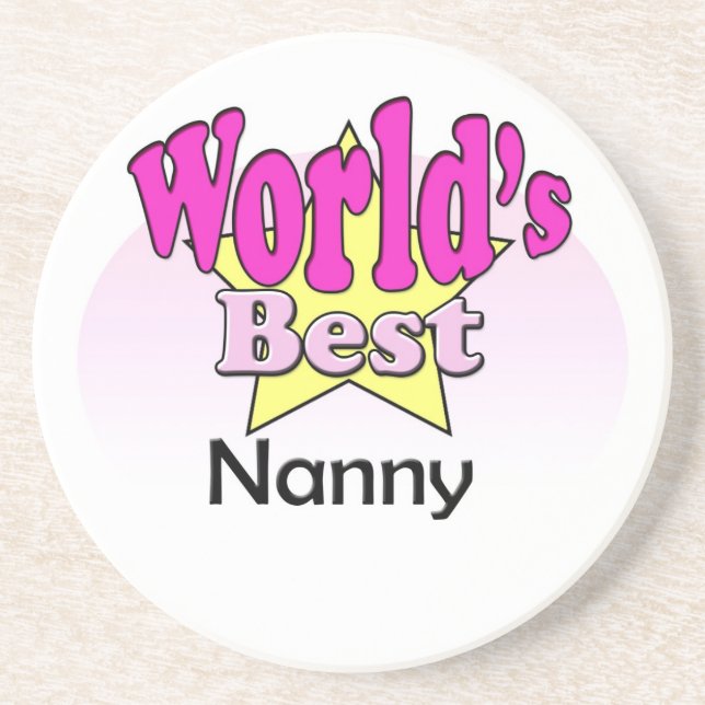 World's best Nanny Drink Coaster (Front)