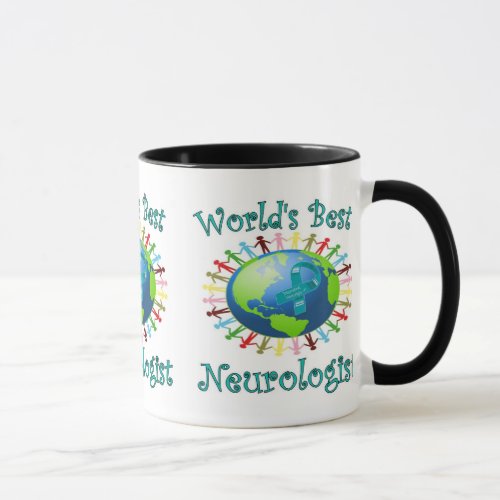 Worlds best Neurologist with TN awareness ribbon Mug