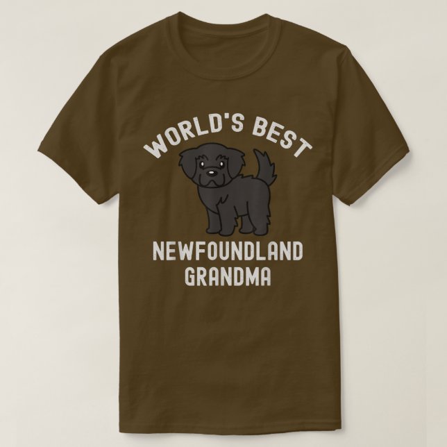 World's Best Newfoundland Dog Grandma  T-Shirt (Design Front)