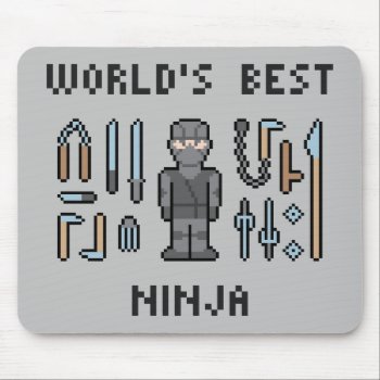 World's Best Ninja Mouse Pad by LVMENES at Zazzle