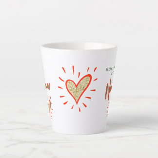 World's Best Nonna, Italian Grandmother, Hearts Latte Mug