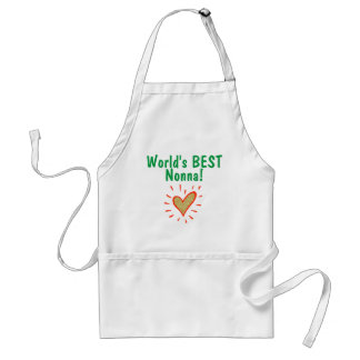 World's Best Nonna Italian red, white, green Adult Apron