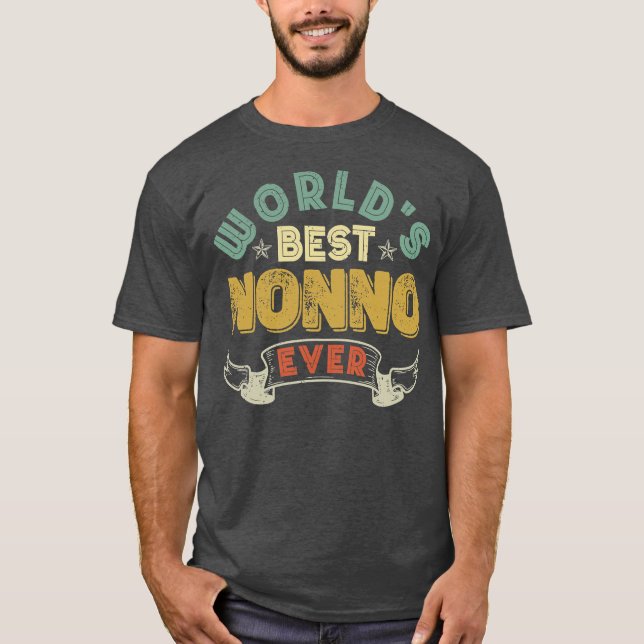 World's Best Nonno Ever Funny Italian Grandpa T-Shirt (Front)