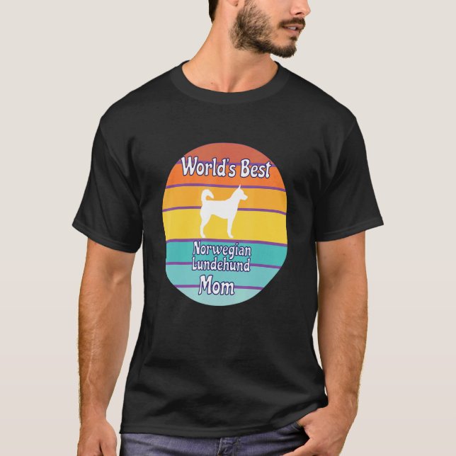World's Best Norwegian Lundehund Mom T-Shirt (Front)