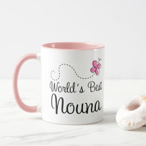 Worlds Best Nouna Godmother Mug