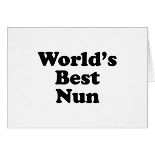 World's Best Nun Cards