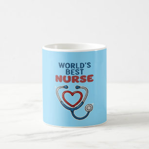 World's Best Nurse Appreciation Gift Cute Stetho Coffee Mug