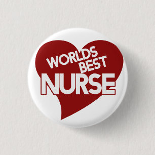 Worlds Best Nurse Button
