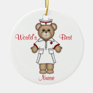 World's Best Nurse Ceramic Ornament