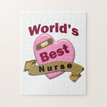 World's Best Nurse Jigsaw Puzzle by medical_gifts at Zazzle