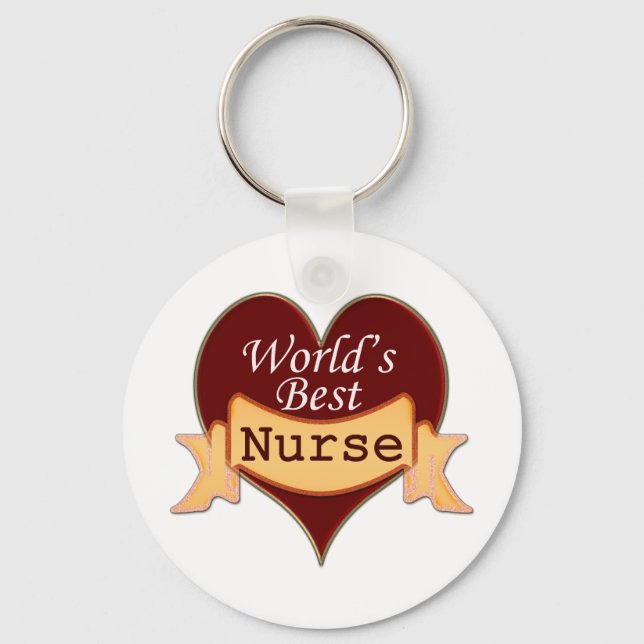 World's Best Nurse Keychain (Front)