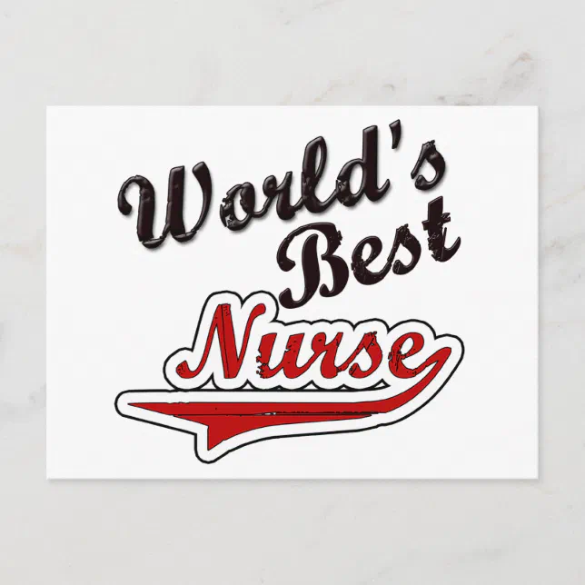 World's Best Nurse Postcard | Zazzle