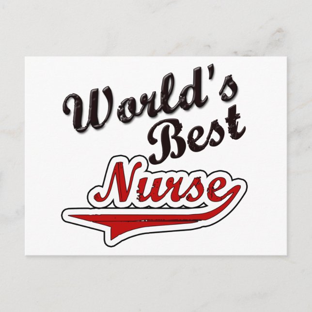 World's Best Nurse Postcard (Front)