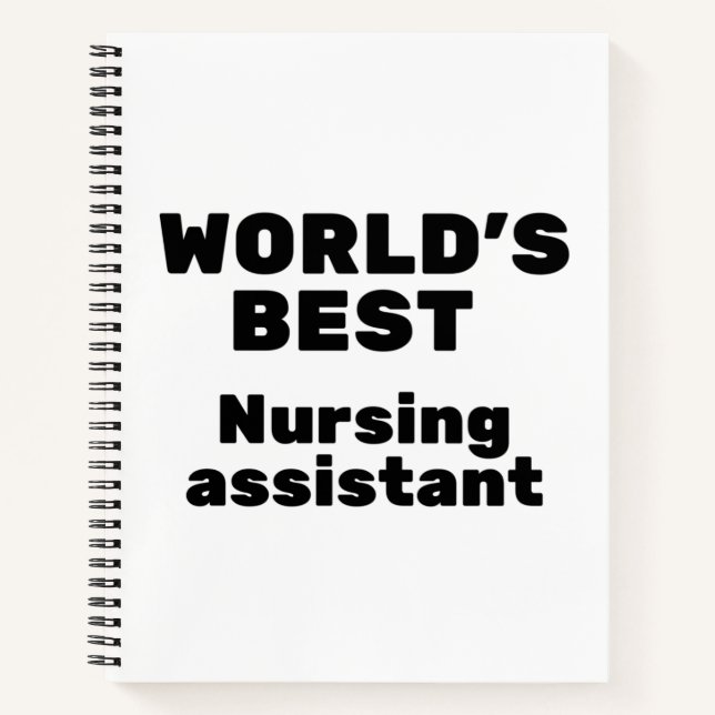 World's Best Nursing Assistant Notebook (Front)