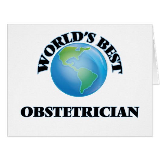 World's Best Obstetrician Cards (Front Horizontal)
