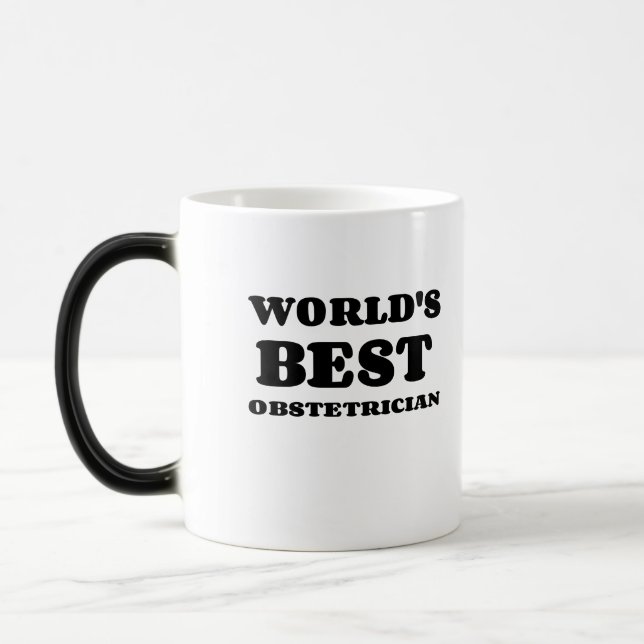 WORLD'S BEST OBSTETRICIAN COLOR MORPH MUG  (Left)