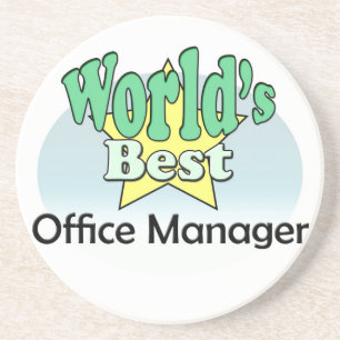World's best Office Manager Drink Coaster