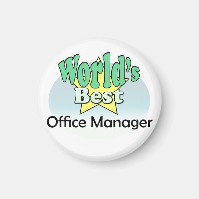 World's Best Office Manager Magnet (Front)