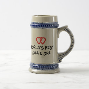 World's Best Oma & Opa Gift Beer Stein