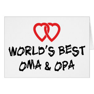 World's Best Oma & Opa Gift Cards