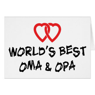 World's Best Oma & Opa Gift Cards