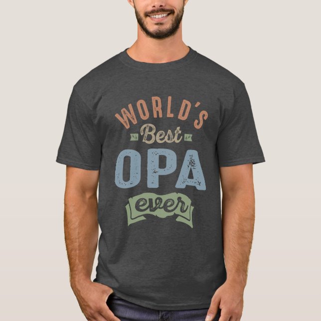 World's Best Opa T-Shirt (Front)