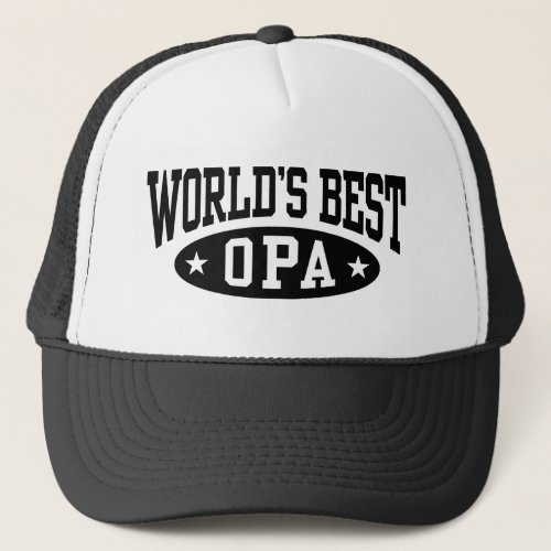 Worlds Best Opa Trucker Hat