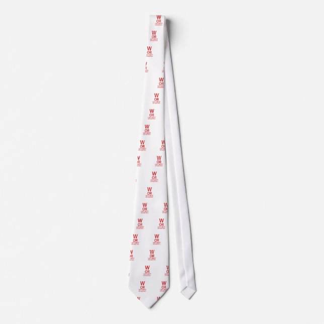 Worlds Best Optometrist Neck Tie (Front)