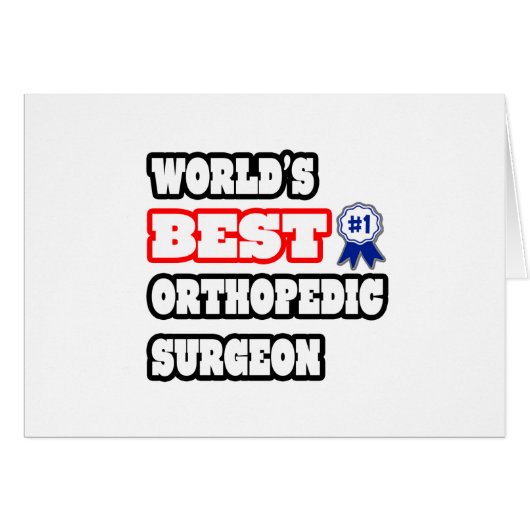 World's Best Orthopedic Surgeon Cards (Front Horizontal)