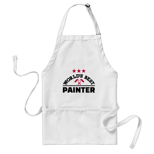 World's best Painter Adult Apron (Front)