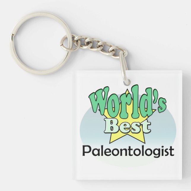World's best Paleontologist Keychain (Front)