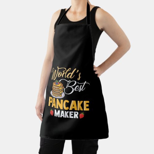 Worlds Best Pancake Maker Cute Morning Food Apron