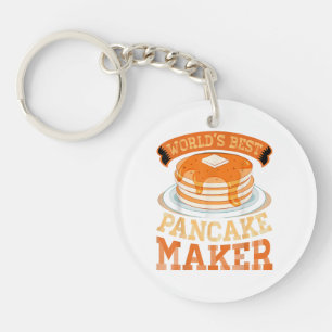 World's Best Pancake Maker - Funny Pancake Maker Keychain