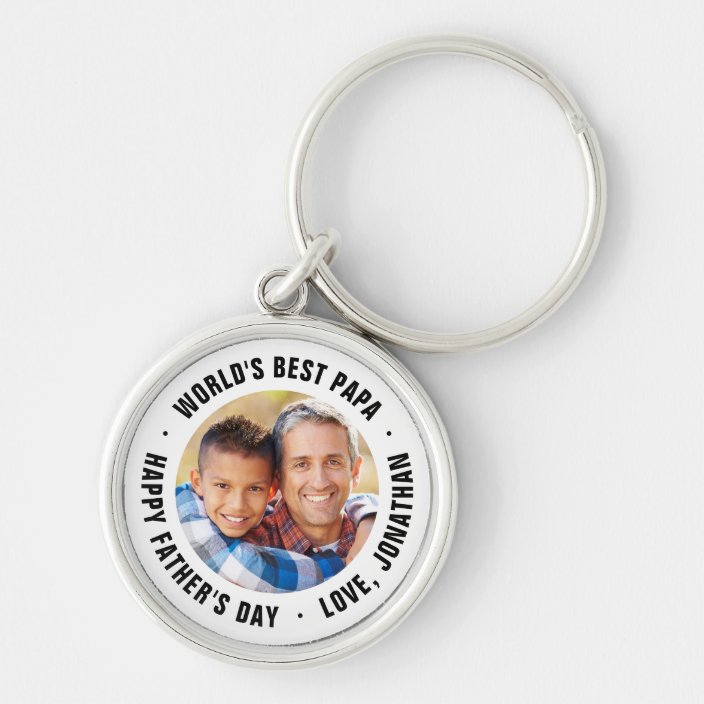 fathers day photo keychain