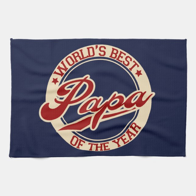 World's Best Papa Towel (Horizontal)