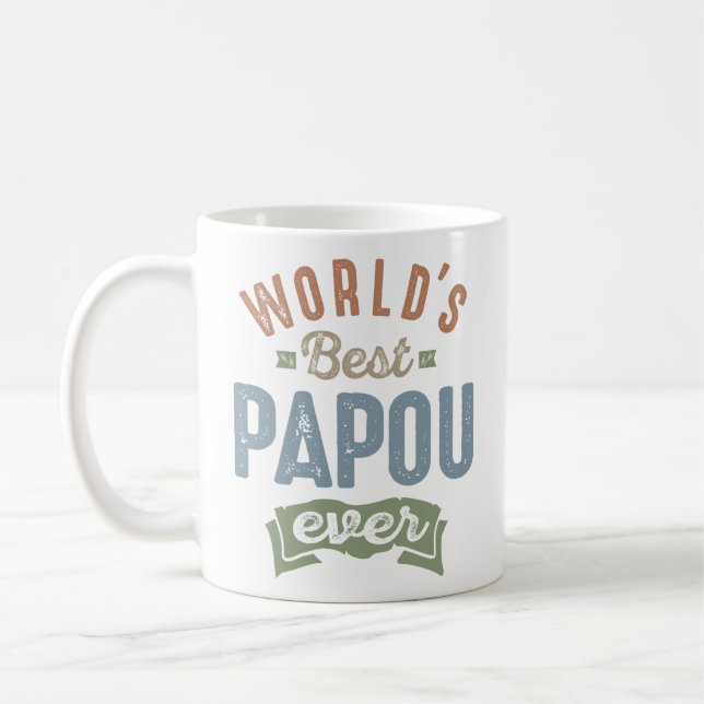 Worlds Best Papou   Coffee Mug (Left)