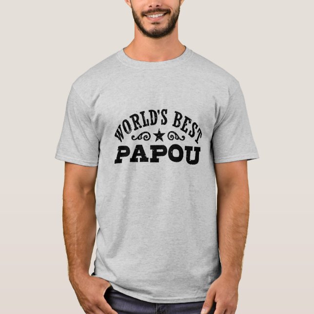 World's Best Papou T-Shirt (Front)